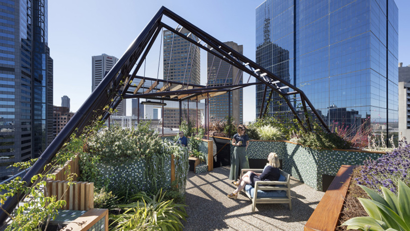 最新樓頂花園設(shè)計(jì)與展示，綠意盎然，繁花似錦的空中花園體驗(yàn)